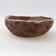 Ceramic bonsai bowl 16 x 16 x 6 cm, gray color - 2nd quality - 1/3