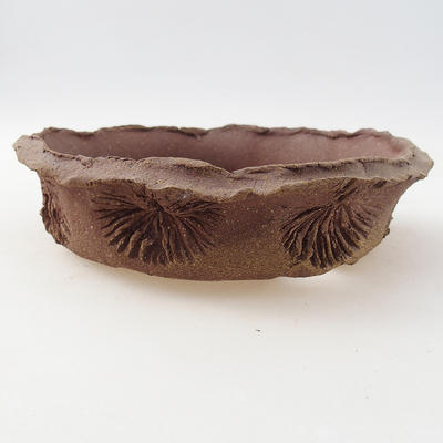Ceramic bonsai bowl 16 x 16 x 4.5 cm, gray color - 2nd quality - 1