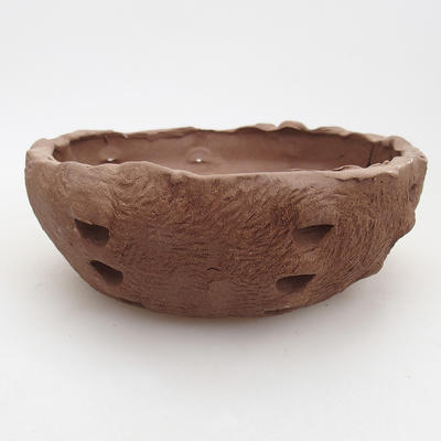 Ceramic bonsai bowl 16 x 16 x 6 cm, gray color - 2nd quality - 1