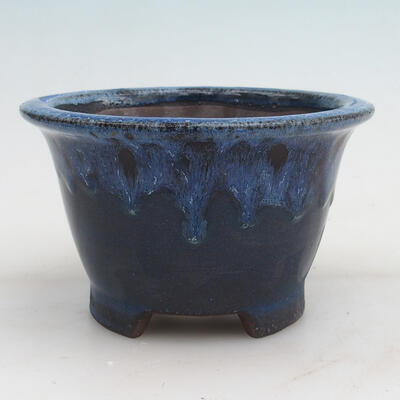 Bonsai bowl 14 x 14 x 8.5 cm, color blue - 1