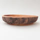 Ceramic bonsai bowl 15 x 15 x 3,5 cm, color cracked - 1/4