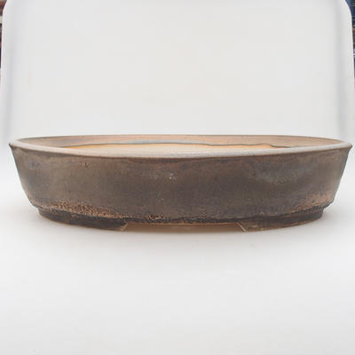 Bonsai bowl 43 x 35 x 9 cm, color gray-brown - 1