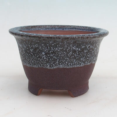 Bonsai bowl 14 x 14 x 8.5 cm, color burgundy - 1