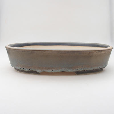 Bonsai bowl 38 x 30.5 x 8.5 cm, color gray-brown - 1