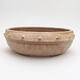Ceramic bonsai bowl 20 x 20 x 7 cm, color beige - 1/3