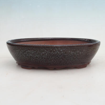 Bonsai bowl 21 x 17 x 5 cm, color gray - 1