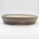 Bonsai bowl 38 x 29.5 x 7.5 cm, gray color - 1/3