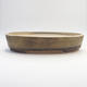 Bonsai bowl 35.5 x 27.5 x 7 cm, gray-beige color - 1/3