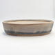 Bonsai bowl 35 x 27 x 8 cm, gray-beige color - 1/3