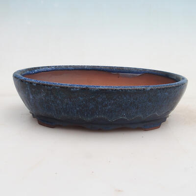 Bonsai bowl 21 x 17 x 5 cm, color blue - 1