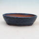 Bonsai bowl 21 x 17 x 5 cm, color blue - 1/6