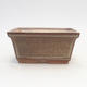 Bonsai bowl 14.5 x 12 x 7 cm, color brown - 1/3