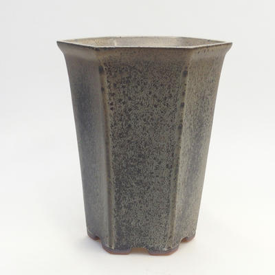 Bonsai bowl 17 x 15 x 20.5 cm, color gray - 1