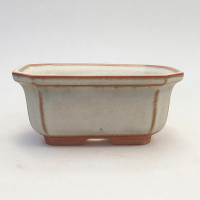 Bonsai bowl 14.5 x 12 x 6.5 cm, beige color - 1