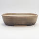 Bonsai bowl 29.5 x 23 x 8 cm, brown-beige color - 1/3