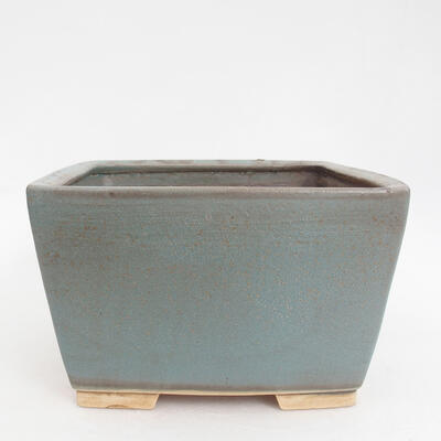 Ceramic bonsai bowl 16 x 16 x 10 cm, color blue - 1