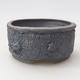 Ceramic bonsai bowl 8 x 8 x 4 cm, color cracked - 1/4