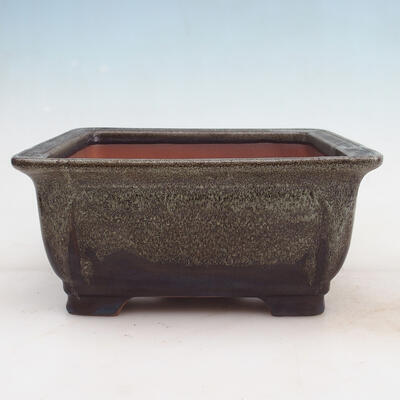 Bonsai bowl 23 x 23 x 10.5 cm, color burgundy - 1