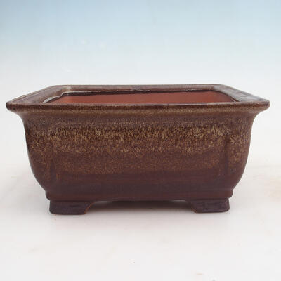 Bonsai bowl 23 x 23 x 10.5 cm, color brown - 1