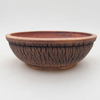 Ceramic bonsai bowl 15 x 15 x 4.5 cm, color cracked - 1