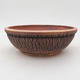 Ceramic bonsai bowl 15 x 15 x 4.5 cm, color cracked - 1/4