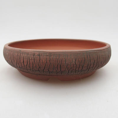 Ceramic bonsai bowl 14.5 x 14.5 x 3.5 cm, color cracked - 1