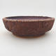 Ceramic bonsai bowl 17 x 17 x 5 cm, color cracked - 1/4