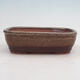 Bonsai bowl 16.5 x 12 x 5 cm, color brown - 1/6