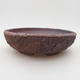 Ceramic bonsai bowl 17.5 x 17.5 x 5 cm, cracked color - 1/4