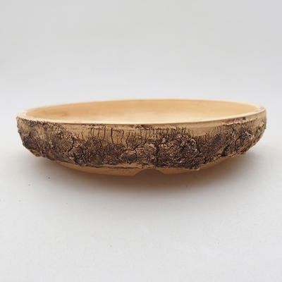Ceramic bonsai bowl 14 x 14 x 2.5 cm, color cracked - 1