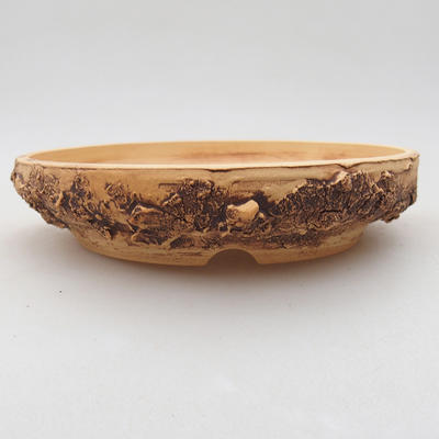 Ceramic bonsai bowl 15 x 15 x 3 cm, cracked color - 1