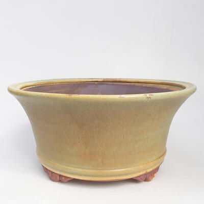 Ceramic bonsai bowl 24 x 24 x 11 cm, color green - 1