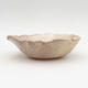 Ceramic bonsai bowl 2nd quality - 18 x 18 x 5 cm, color beige - 1/4