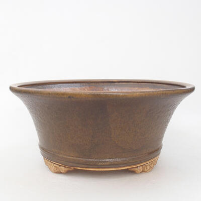 Ceramic bonsai bowl 28 x 28 x 12 cm, color brown - 1