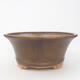 Ceramic bonsai bowl 28 x 28 x 12 cm, color brown - 1/3