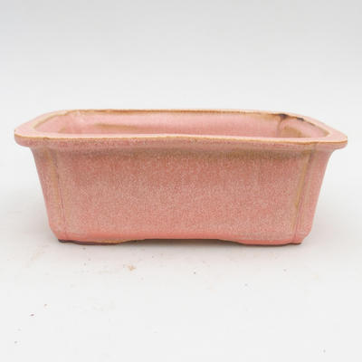Ceramic bonsai bowl 2nd quality -17,5 x 13 x 6 cm, color pink - 1