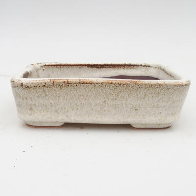 Ceramic bonsai bowl 2nd quality - 14 x 10,5 x 4,5 cm, color beige - 1