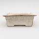 Ceramic bonsai bowl 2nd quality - 11 x 8,5 x 4 cm, color beige - 1/4