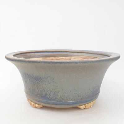 Ceramic bonsai bowl 28 x 28 x 12 cm, color blue - 1