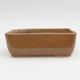 Ceramic bonsai bowl 2nd quality - 16 x 10 x 5,5 cm, brown color - 1/4