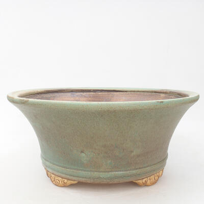 Ceramic bonsai bowl 28 x 28 x 12 cm, color green - 1