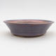 Ceramic bonsai bowl 2nd quality - 16 x 16 x 4 cm, blue color - 1/4