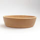 Ceramic bonsai bowl 14.5 x 9 x 4.5 cm, brown color - 1/3