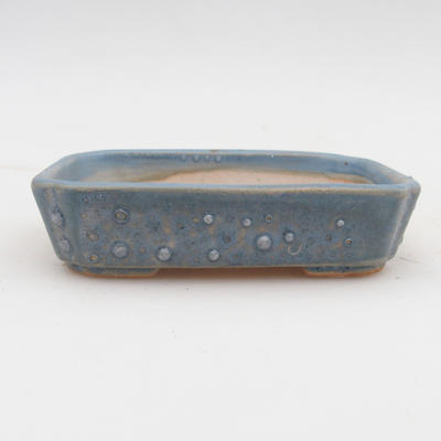 Ceramic bonsai bowl 2nd quality - 12 x 9 x 3 cm, color blue - 1
