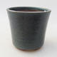 Ceramic bonsai bowl 9 x 9 x 8 cm, color blue - 1/3