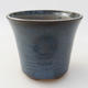 Ceramic bonsai bowl 10 x 10 x 8.5 cm, color blue - 1/3