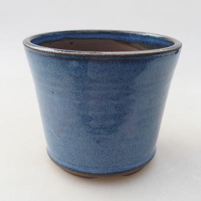Ceramic bonsai bowl 10 x 10 x 8.5 cm, color blue - 1