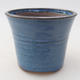 Ceramic bonsai bowl 9 x 9 x 7.5 cm, color blue - 1/3