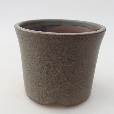 Ceramic bonsai bowl 9 x 9 x 7 cm, color gray - 1