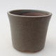 Ceramic bonsai bowl 9 x 9 x 7 cm, color gray - 1/3